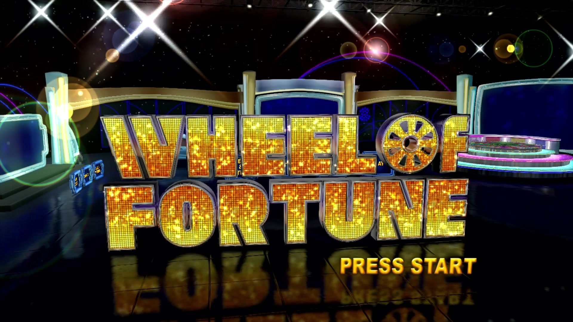 Wheel of Fortune title screen for Xbox 360